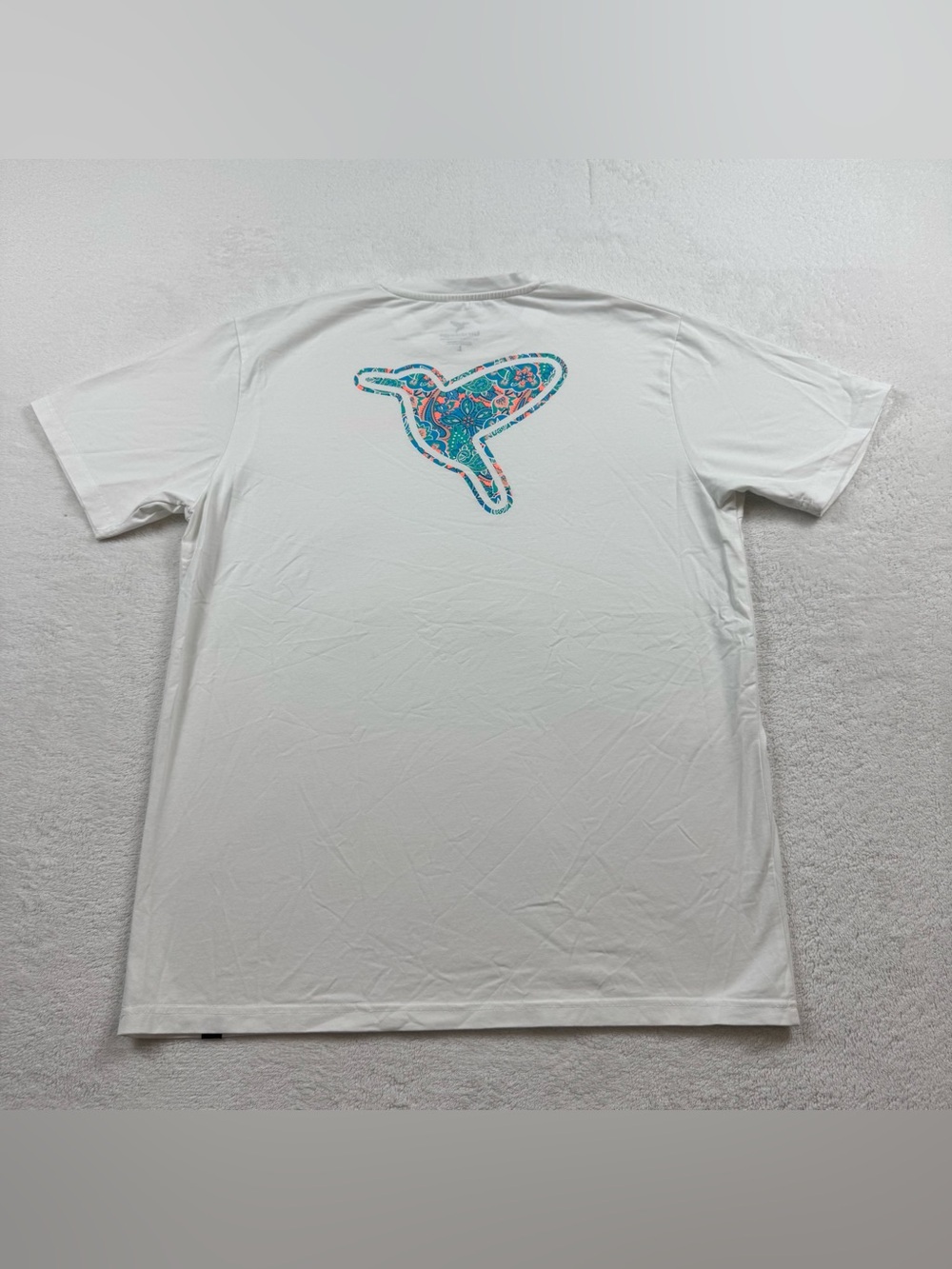 Birddogs t-shirt men’s size large white bird logo crew neck pullover cotton